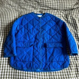 Zara Royal Blue Quilted Jacket